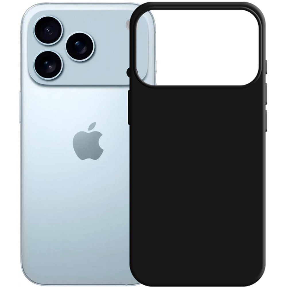 Handyhülle für iPhone 17 Pro, 3mk Silicone Case, Schwarz