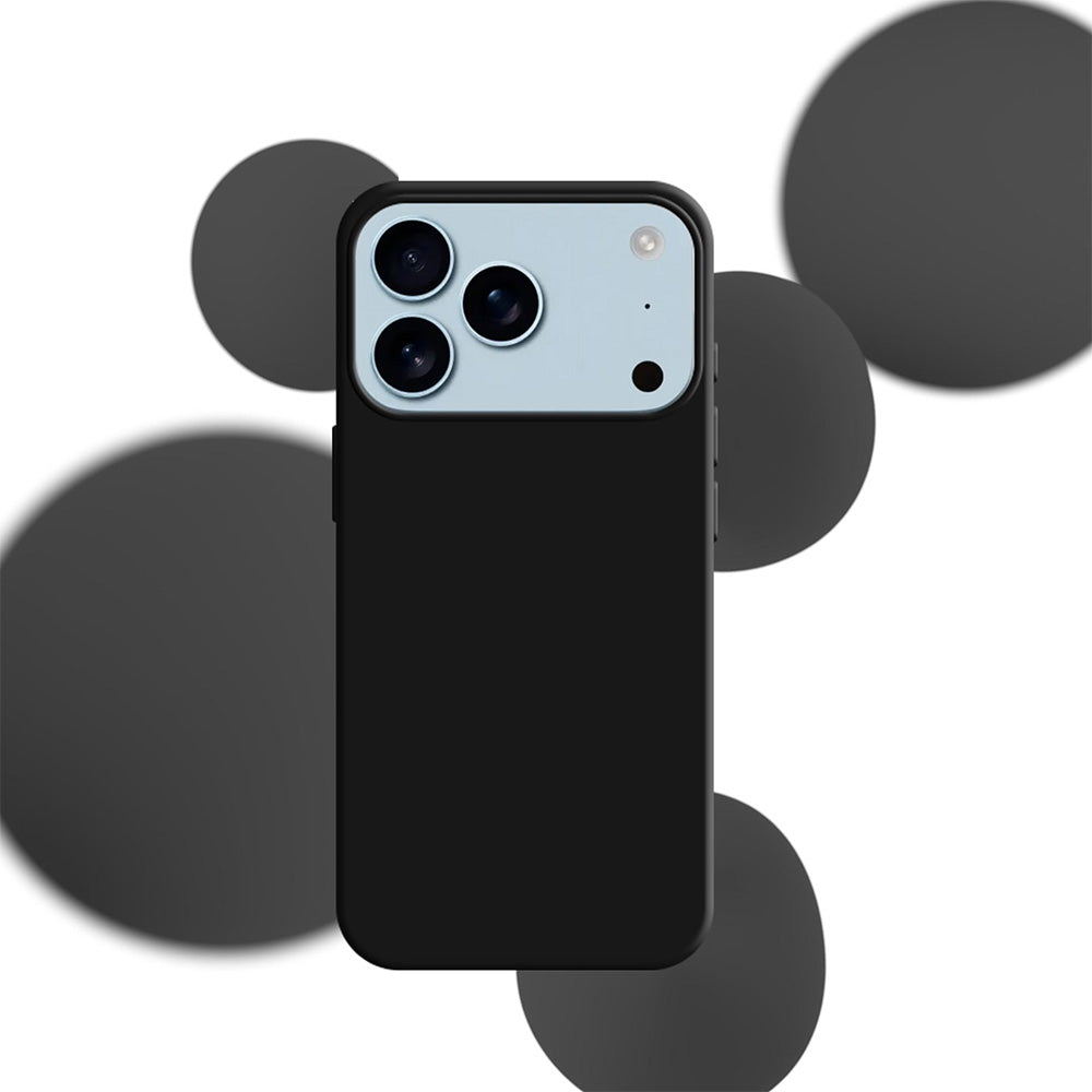 Handyhülle für iPhone 17 Pro, 3mk Silicone Case, Schwarz