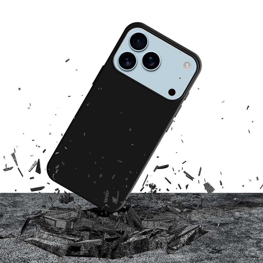 Handyhülle für iPhone 17 Pro, 3mk Silicone Case, Schwarz