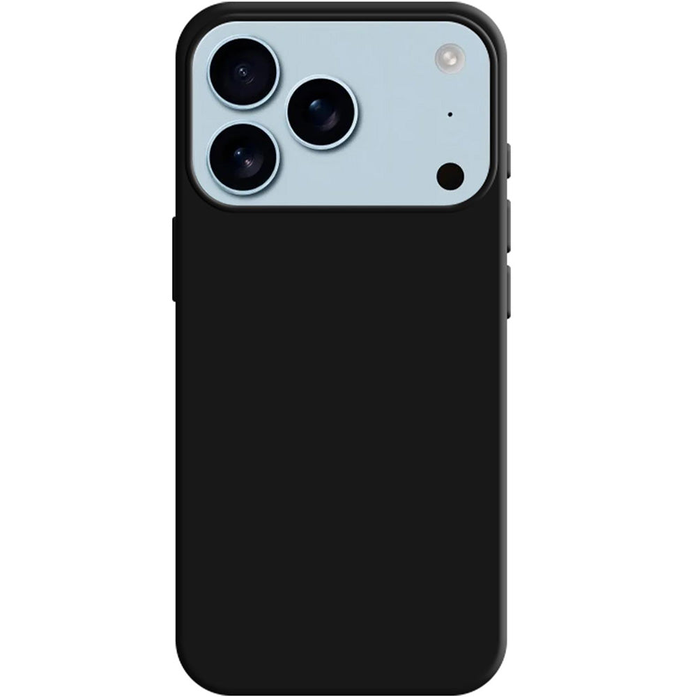 Handyhülle für iPhone 17 Pro, 3mk Silicone Case, Schwarz