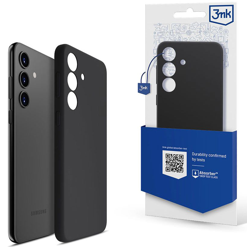 Schutzhülle für Galaxy S24 Plus 5G, 3mk Silicone Case, Schwarz