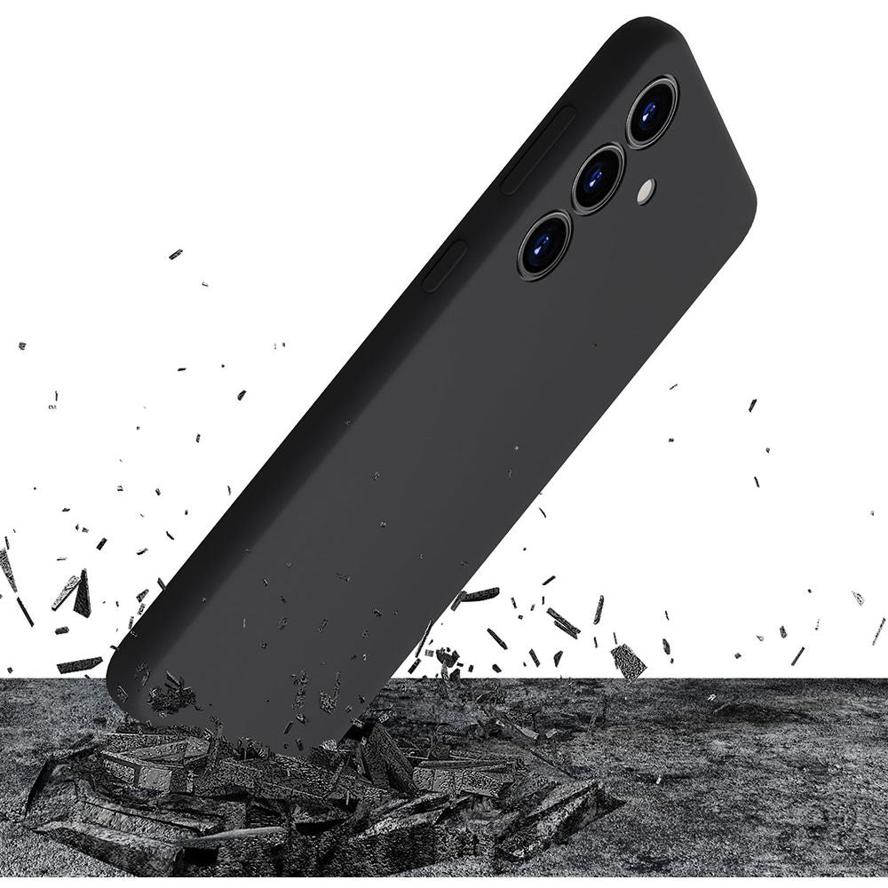 Schutzhülle für Galaxy S24 Plus 5G, 3mk Silicone Case, Schwarz