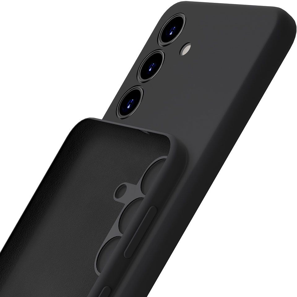 Schutzhülle für Galaxy S24 Plus 5G, 3mk Silicone Case, Schwarz