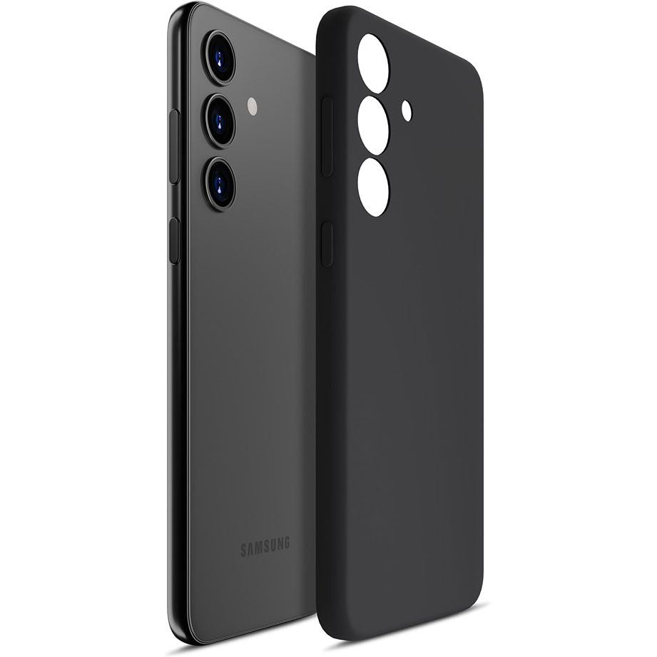 Schutzhülle für Galaxy S24 Plus 5G, 3mk Silicone Case, Schwarz