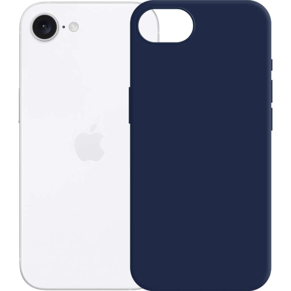 Handyhülle für Apple iPhone 16e, 3mk Silicone Case, Dunkelblau