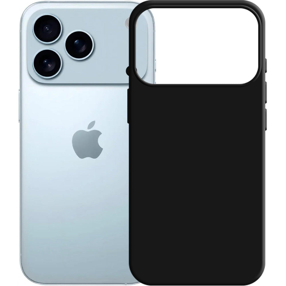 Handyhülle für iPhone 17 Pro Max, 3mk Silicone Case, Schwarz