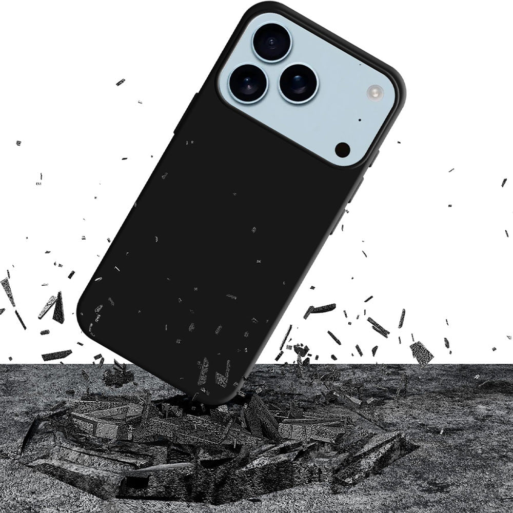 Handyhülle für iPhone 17 Pro Max, 3mk Silicone Case, Schwarz