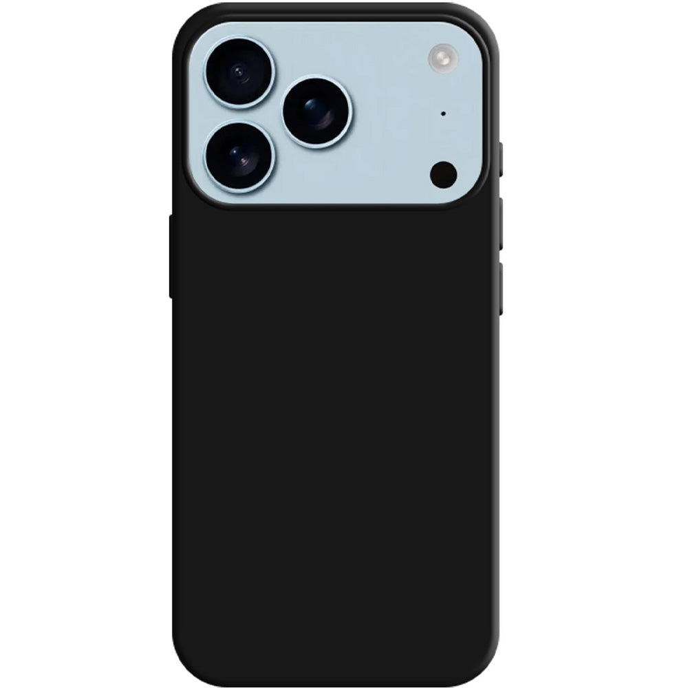 Handyhülle für iPhone 17 Pro Max, 3mk Silicone Case, Schwarz