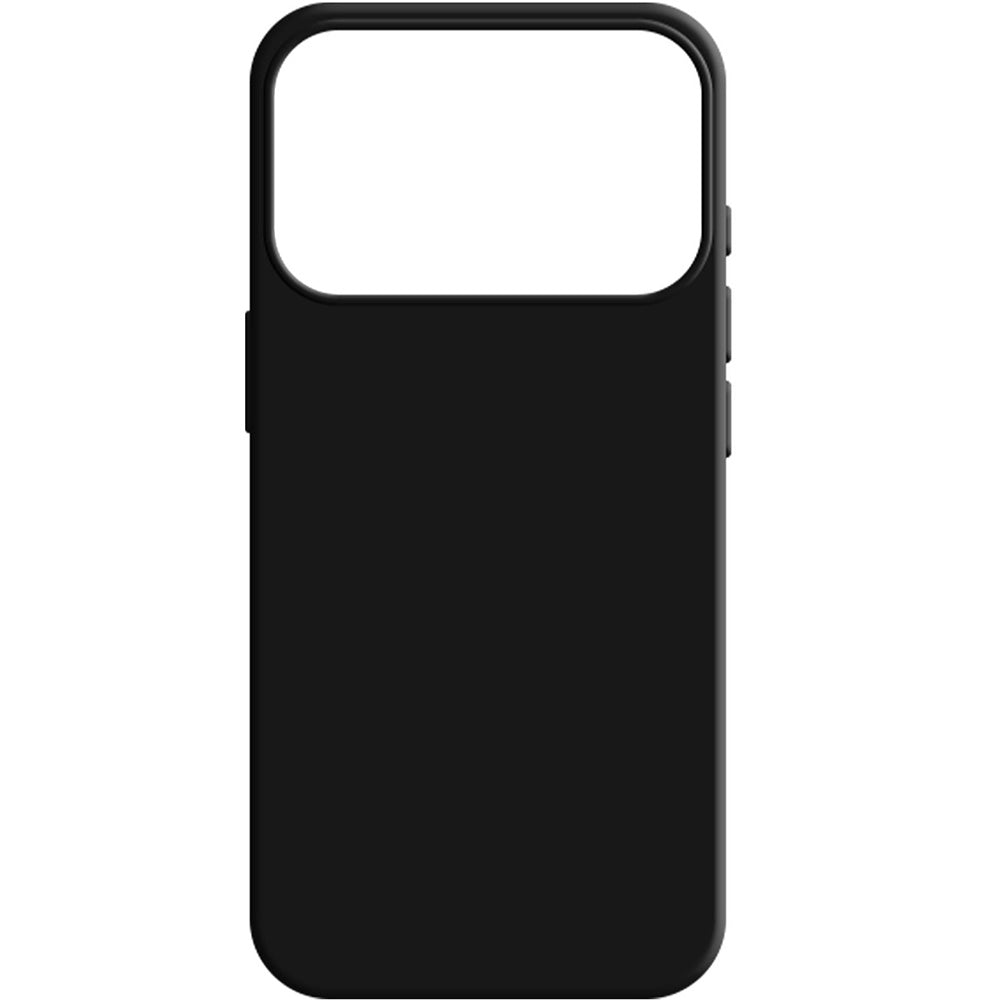 Handyhülle für iPhone 17 Pro Max, 3mk Silicone Case, Schwarz