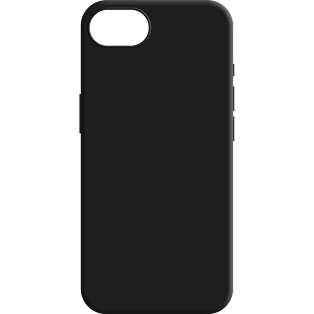 Schwarze 3mk Silikonhülle für Apple iPhone SE 2025, minimalistisch und schützend, polnischer Hersteller.