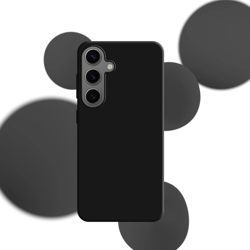 Handyhülle für Galaxy S24 5G, 3mk Silicone Case, Schwarz