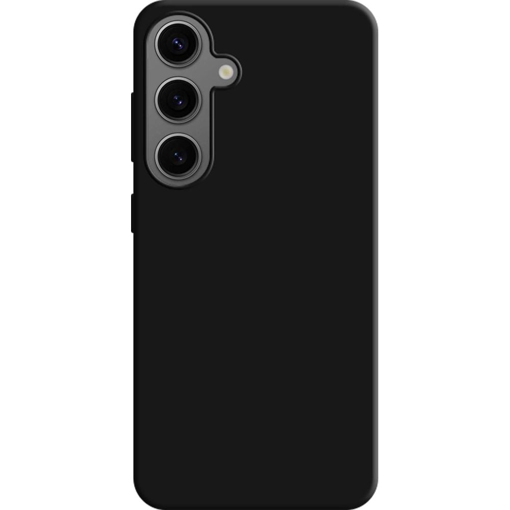 Handyhülle für Galaxy S24 5G, 3mk Silicone Case, Schwarz