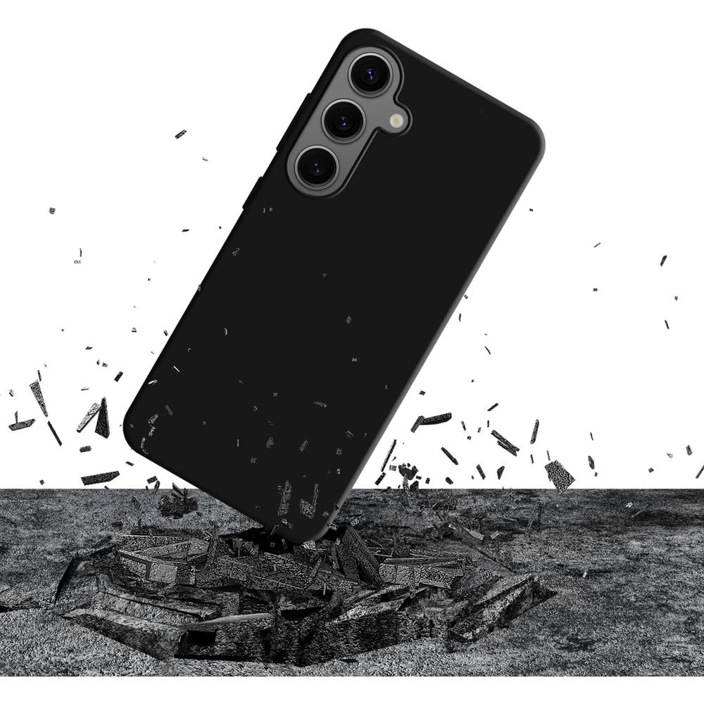 Handyhülle für Galaxy S24 5G, 3mk Silicone Case, Schwarz