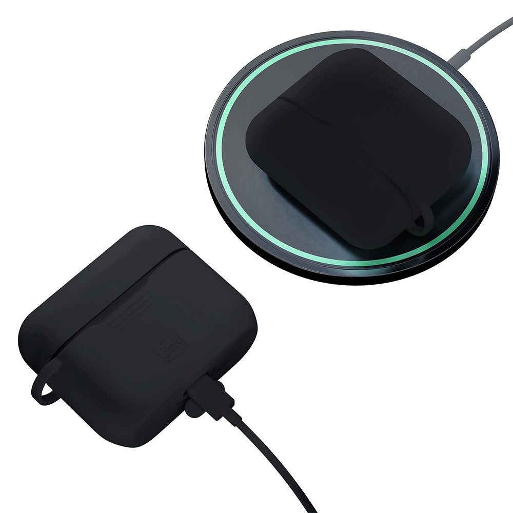 Schutzhülle für Apple AirPods Pro 3, 3mk Silicone Earphones Case, Schwarz