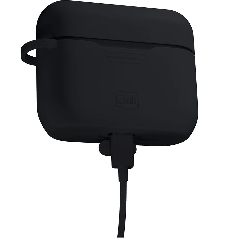 Schutzhülle für Apple AirPods Pro 3, 3mk Silicone Earphones Case, Schwarz