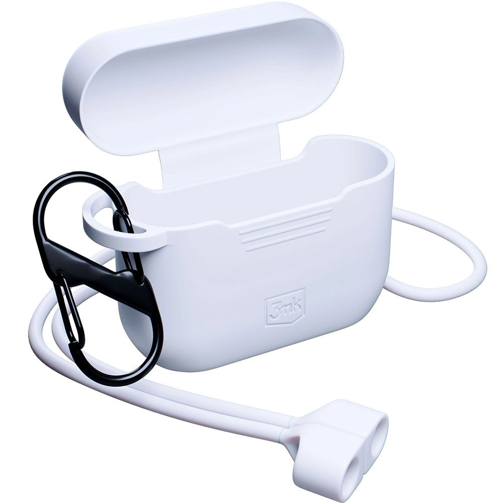 Schutzhülle für Apple AirPods Pro 3, 3mk Silicone Earphones Case, Weiß