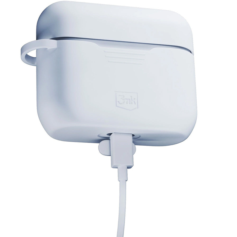 Schutzhülle für Apple AirPods Pro 3, 3mk Silicone Earphones Case, Weiß