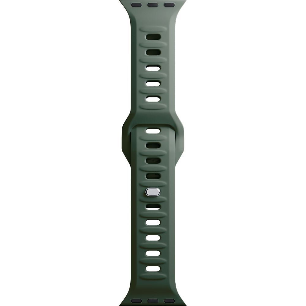 Armband für Apple Watch 49/46/45/44 mm, 3mk Silicone Watch Strap, Dunkelgrün