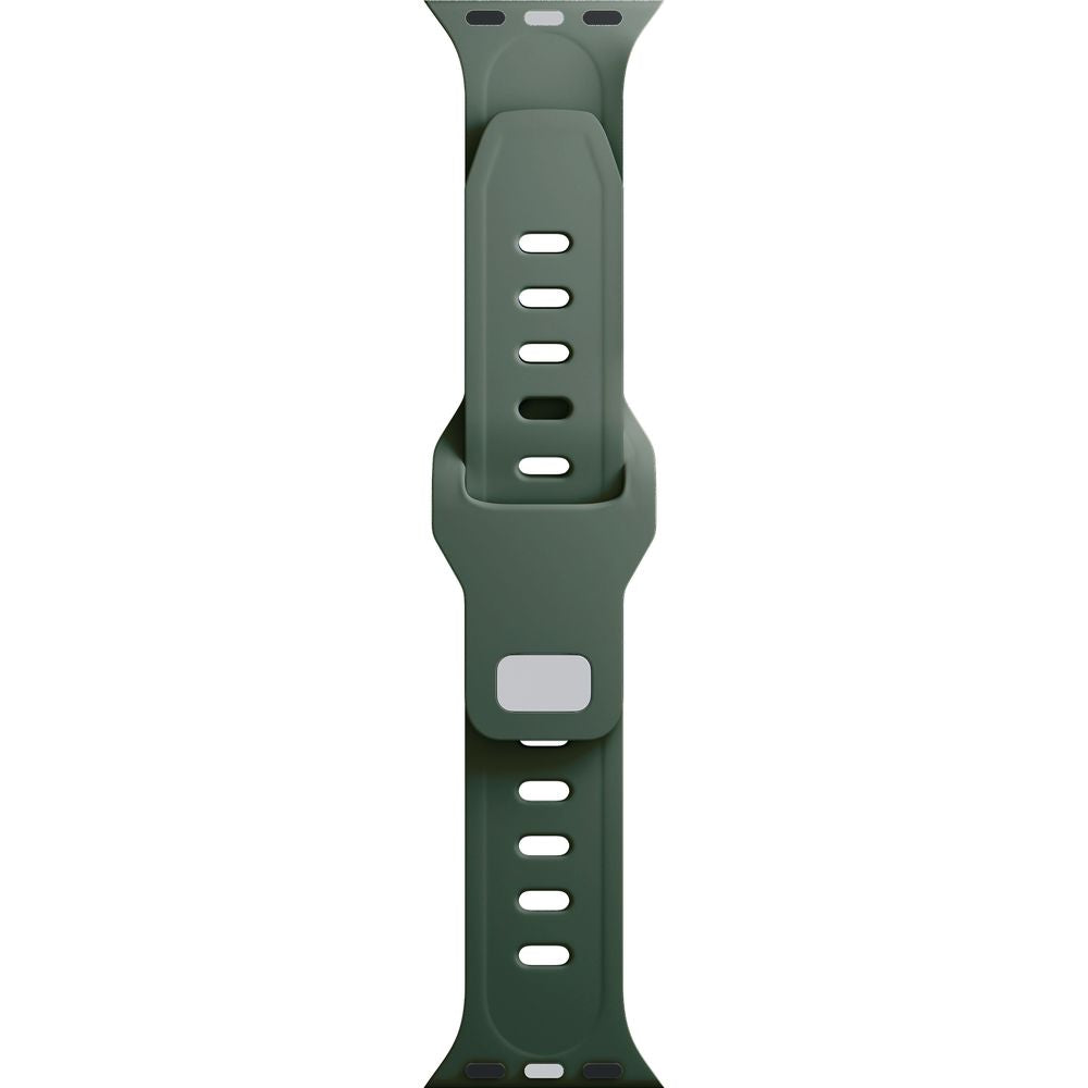 Armband für Apple Watch 49/46/45/44 mm, 3mk Silicone Watch Strap, Dunkelgrün