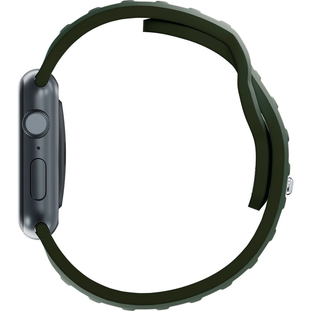 Armband für Apple Watch 49/46/45/44 mm, 3mk Silicone Watch Strap, Dunkelgrün
