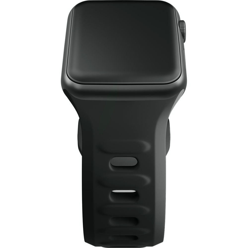 Armband für Apple Watch 49/46/45/44 mm, 3mk Silicone Watch Strap, Graphitgrau
