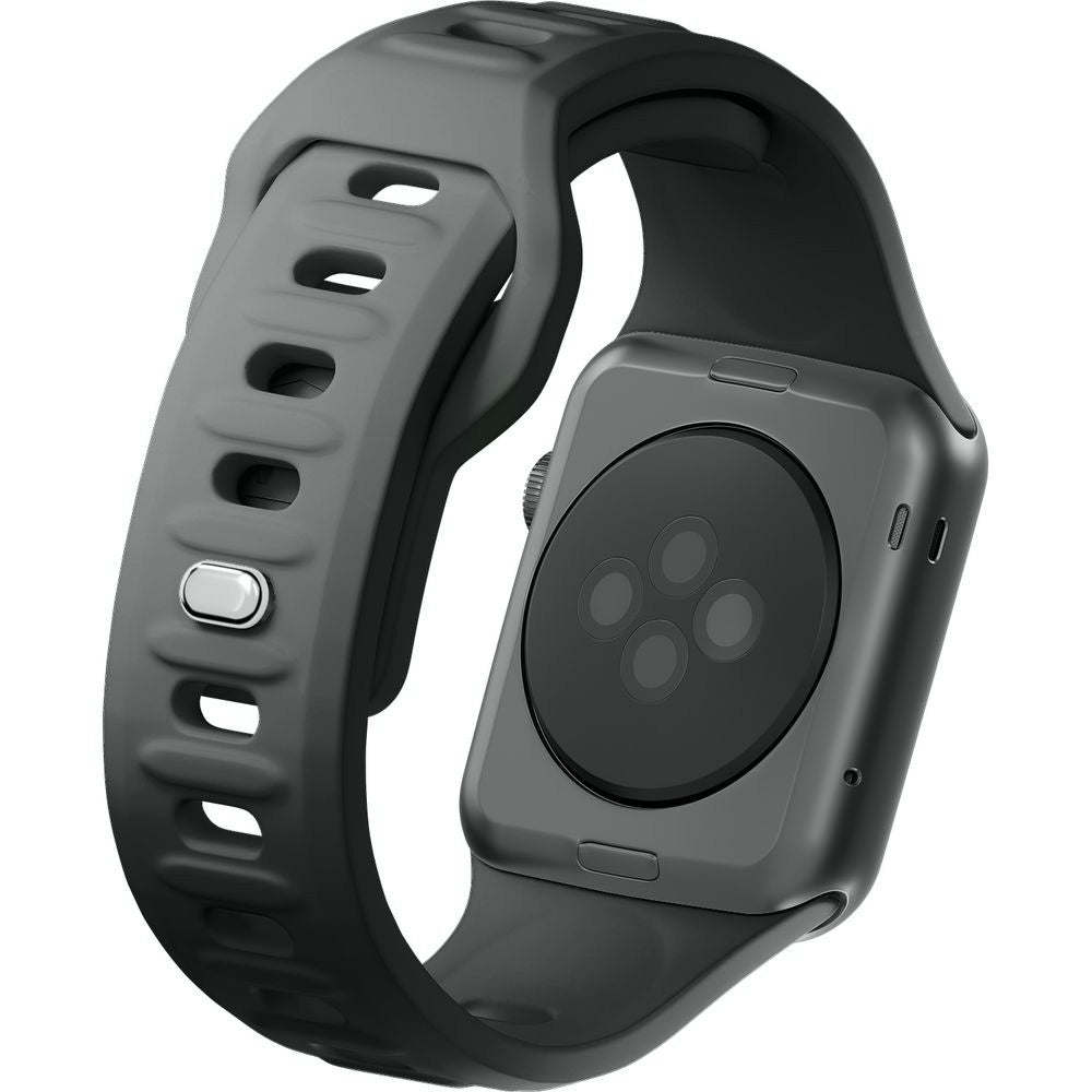 Armband für Apple Watch 49/46/45/44 mm, 3mk Silicone Watch Strap, Graphitgrau