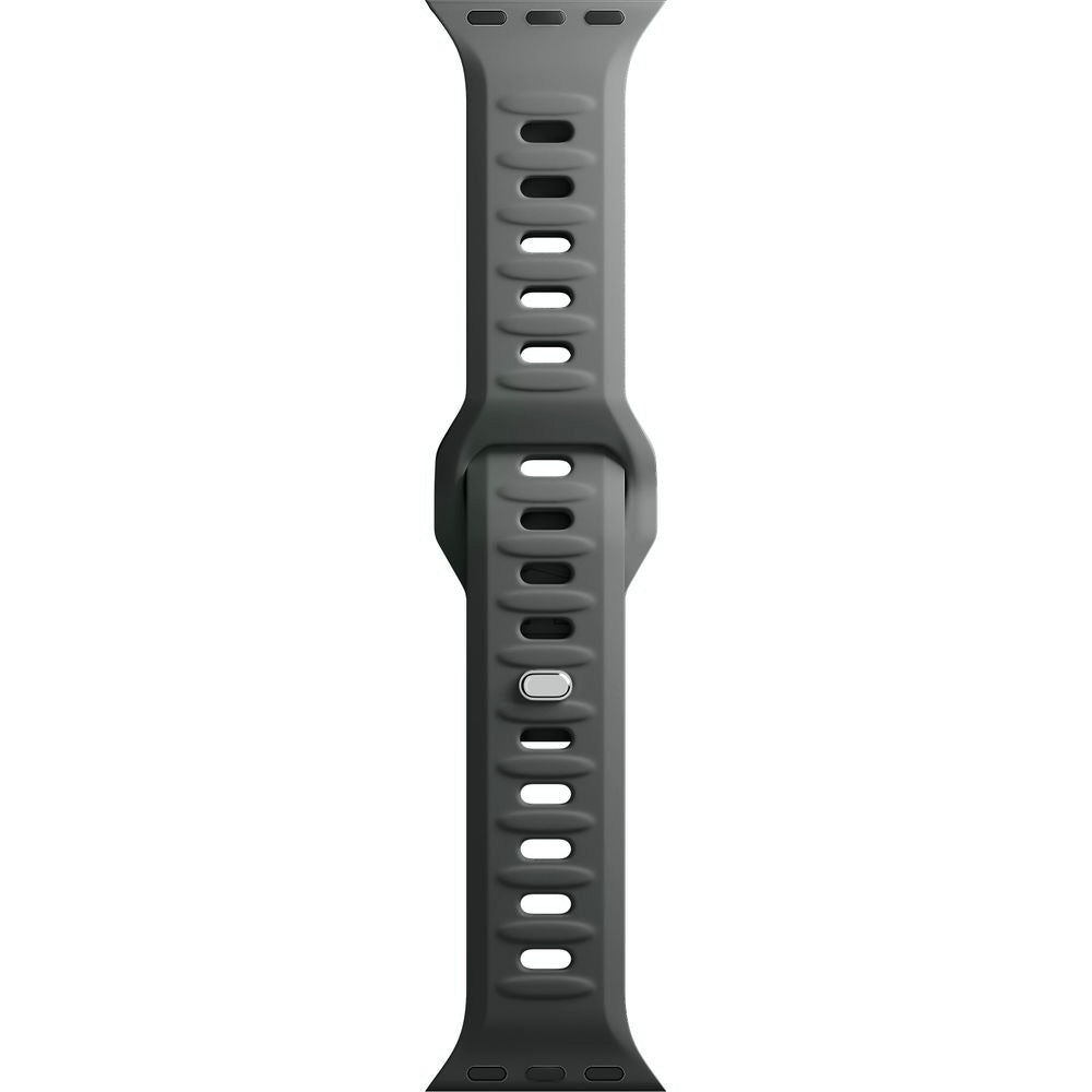 Armband für Apple Watch 49/46/45/44 mm, 3mk Silicone Watch Strap, Graphitgrau