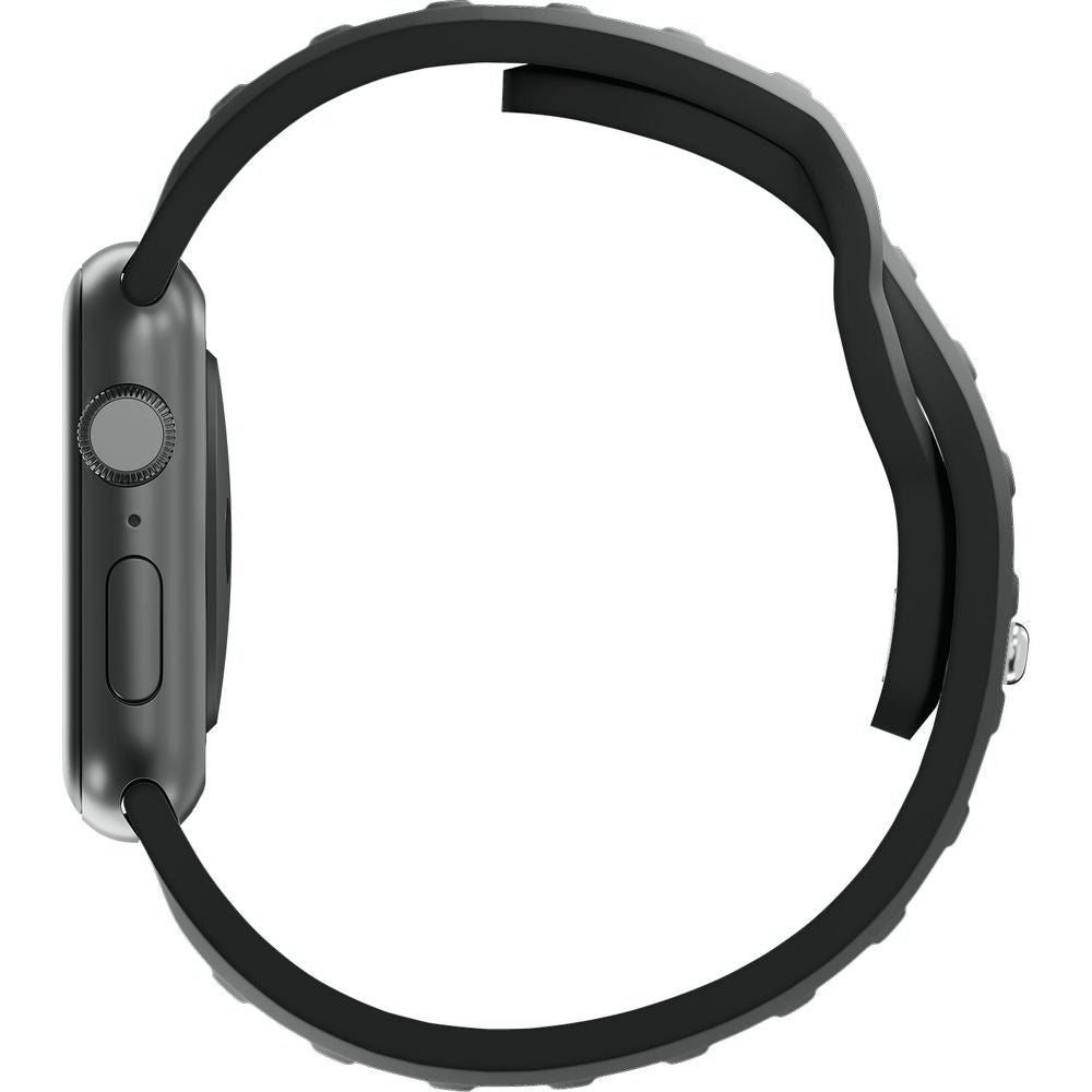 Armband für Apple Watch 49/46/45/44 mm, 3mk Silicone Watch Strap, Graphitgrau