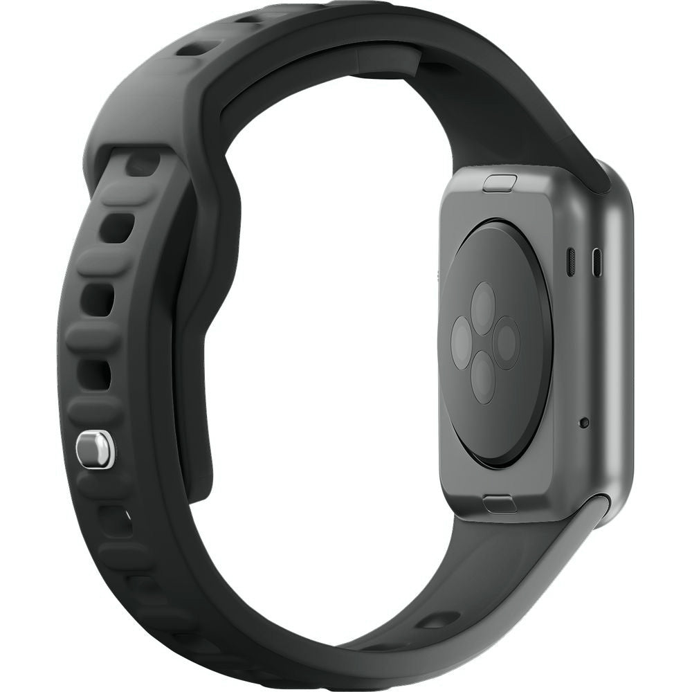 Armband für Apple Watch 49/46/45/44 mm, 3mk Silicone Watch Strap, Graphitgrau