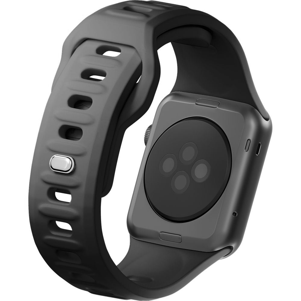 Armband für Apple Watch 49/46/45/44 mm, 3mk Silicone Watch Strap, Dunkelgrau