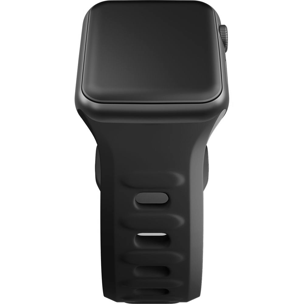 Armband für Apple Watch 49/46/45/44 mm, 3mk Silicone Watch Strap, Dunkelgrau