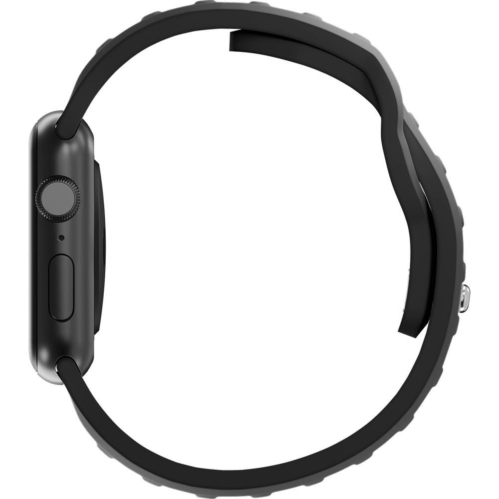 Armband für Apple Watch 49/46/45/44 mm, 3mk Silicone Watch Strap, Dunkelgrau