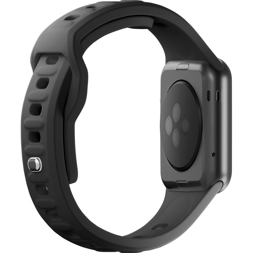Armband für Apple Watch 49/46/45/44 mm, 3mk Silicone Watch Strap, Dunkelgrau