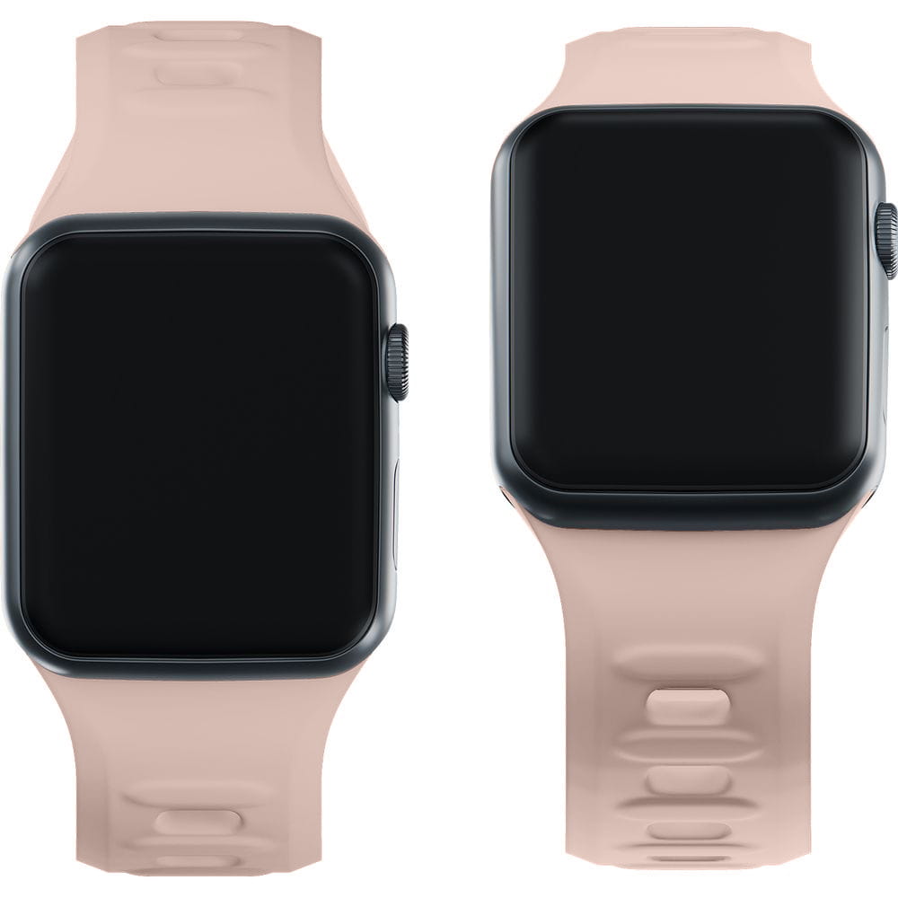 Armband für Apple Watch 49/46/45/44 mm, 3mk Silicone Watch Strap, Beige