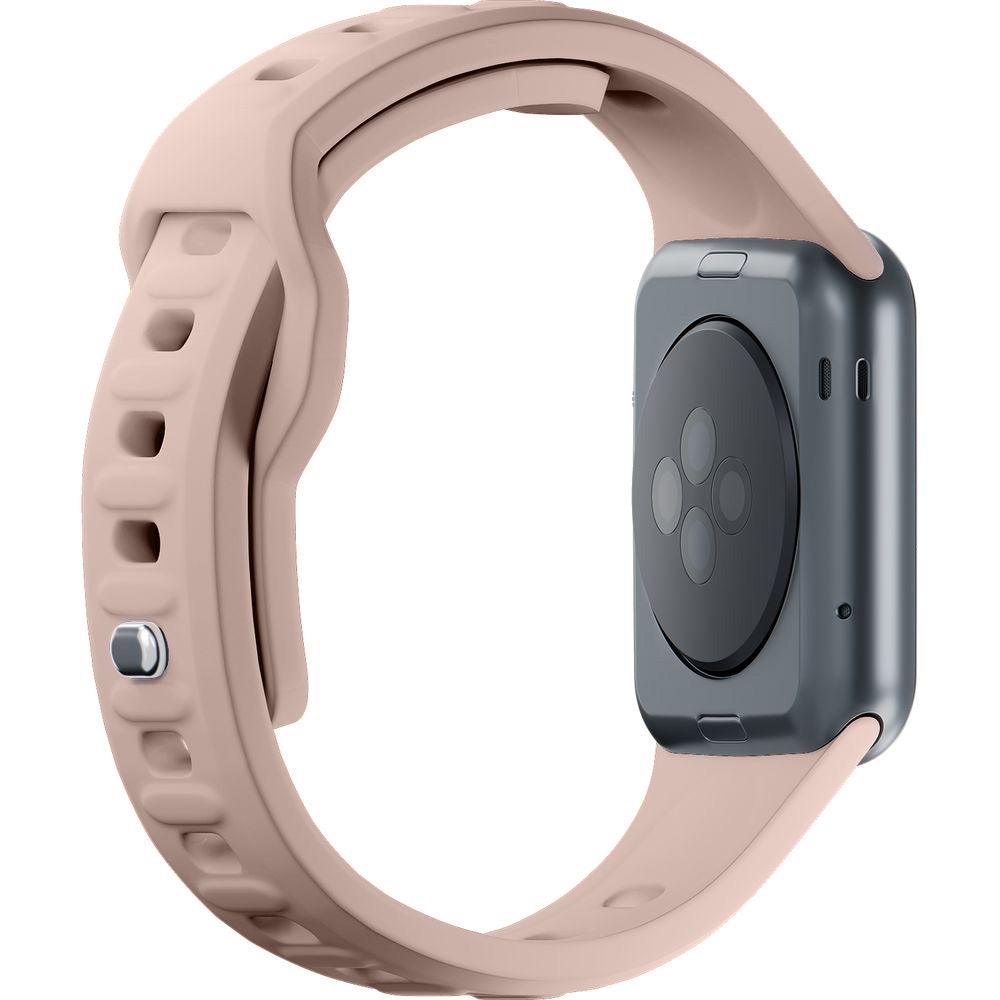 Armband für Apple Watch 49/46/45/44 mm, 3mk Silicone Watch Strap, Beige