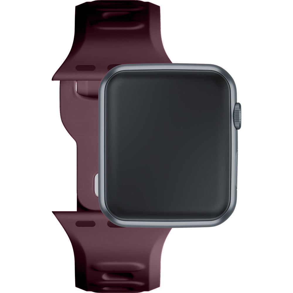 Armband für Apple Watch 49/46/45/44 mm, 3mk Silicone Watch Strap, Violett