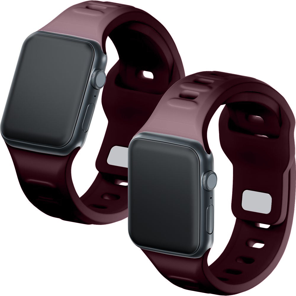 Armband für Apple Watch 49/46/45/44 mm, 3mk Silicone Watch Strap, Violett