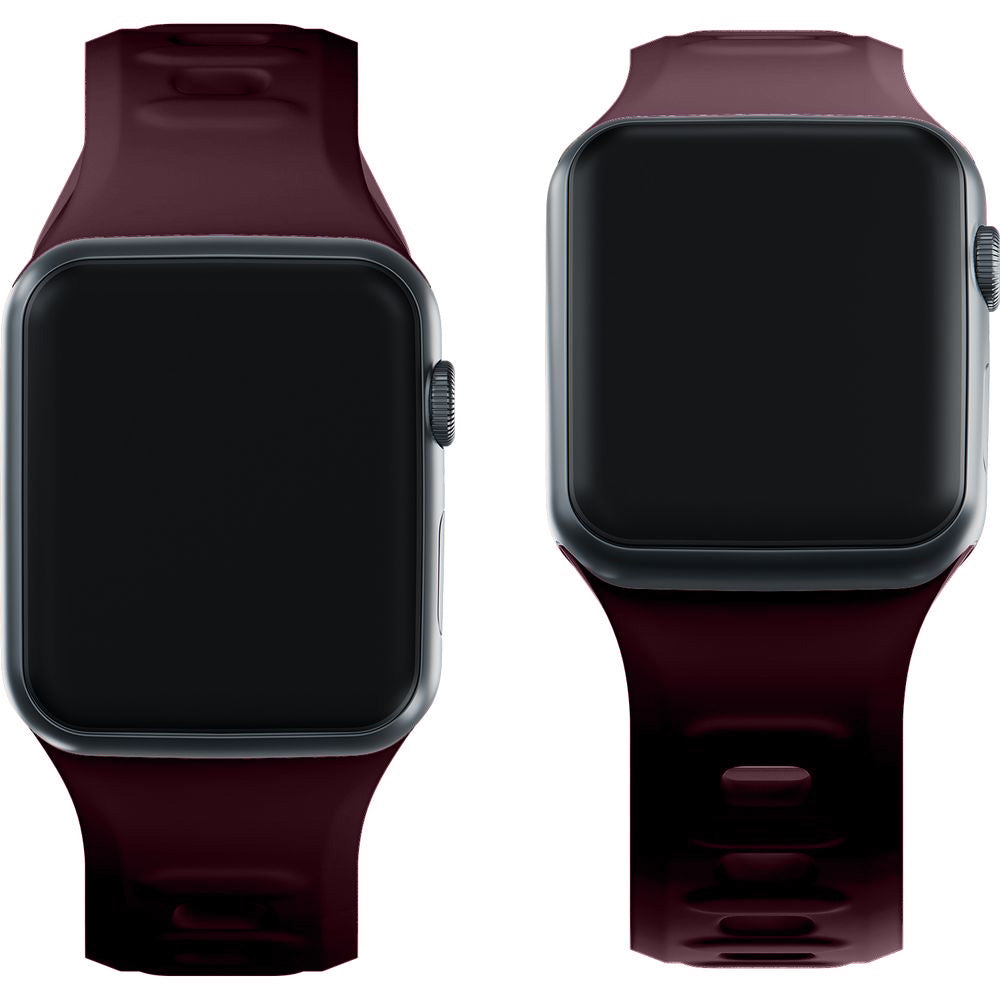 Armband für Apple Watch 49/46/45/44 mm, 3mk Silicone Watch Strap, Violett