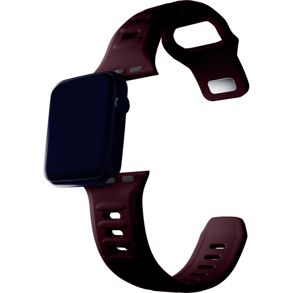 Armband für Apple Watch 49/46/45/44 mm, 3mk Silicone Watch Strap, Violett