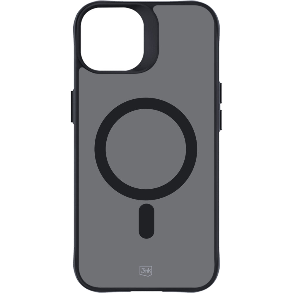 Handyhülle 3mk Smoke MagCase für Apple iPhone 15, Schwarz
