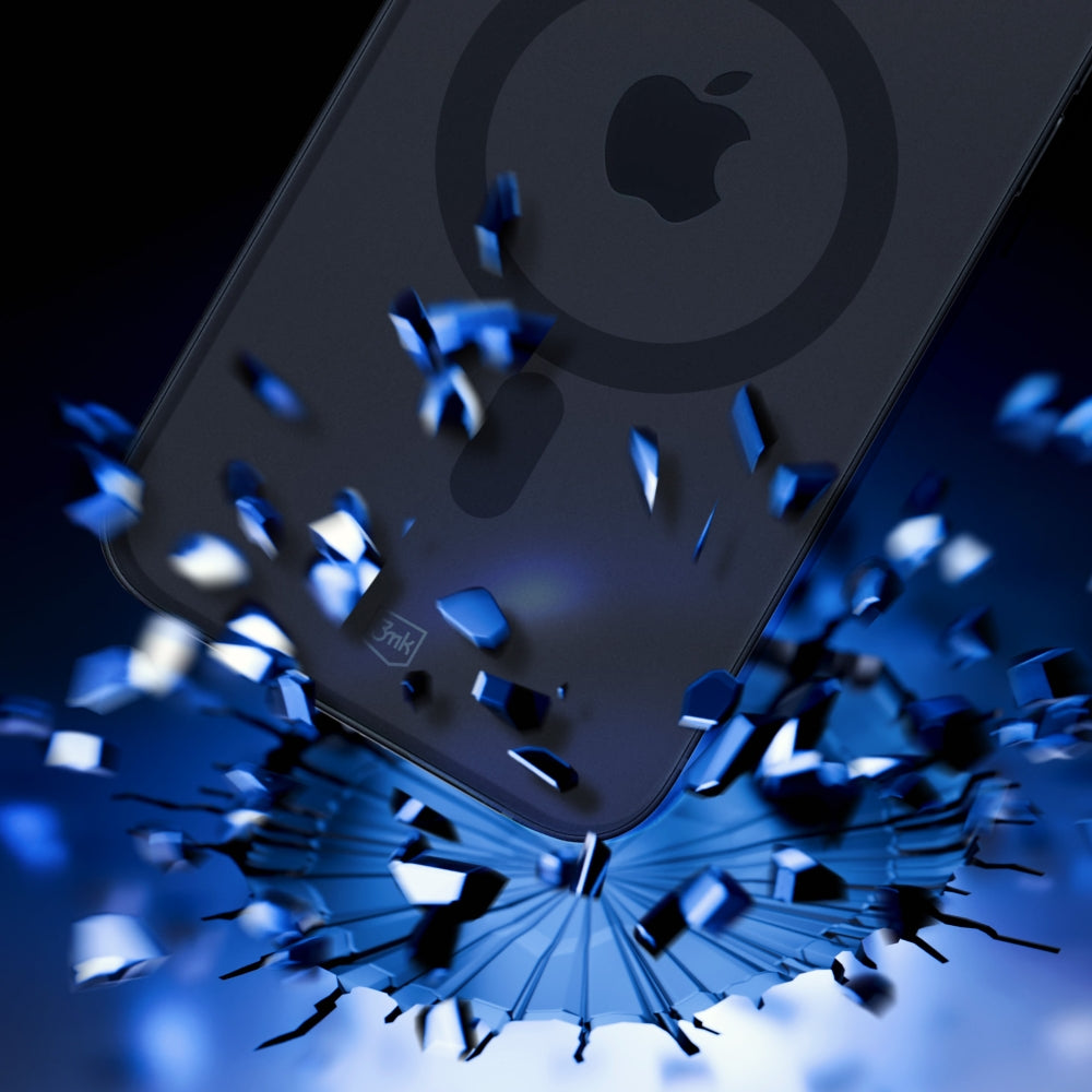Handyhülle 3mk Smoke MagCase für Apple iPhone 15, Schwarz