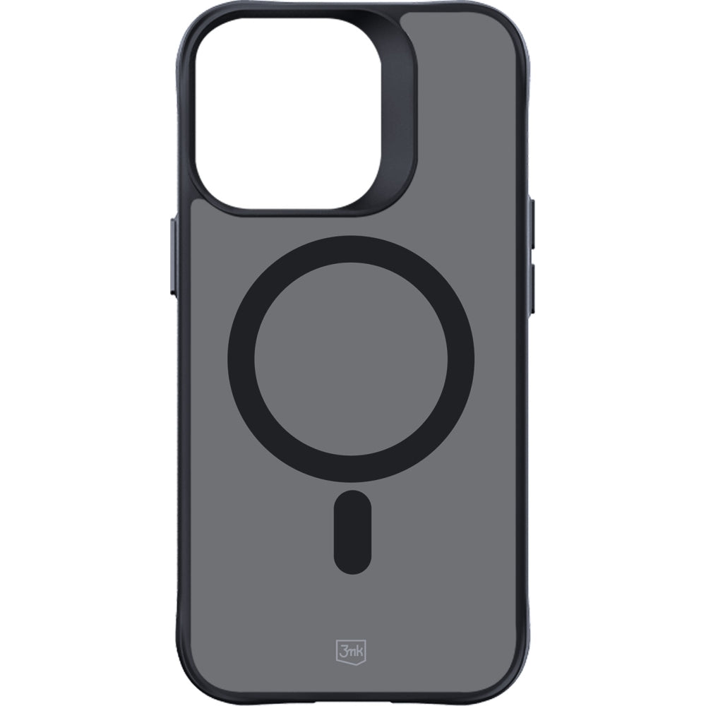 Handyhülle 3mk Smoke MagCase für Apple iPhone 15 Pro, Schwarz