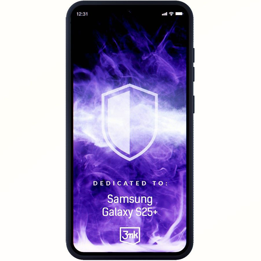 Handyhülle für Samsung Galaxy S25 Plus, 3mk Smoke MagCase, Durchscheinend mit schwarzen Rahmen