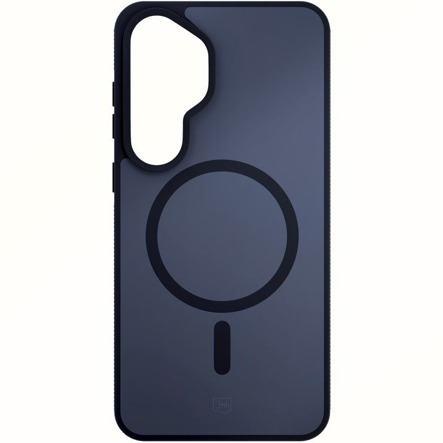 Handyhülle für Samsung Galaxy S25, 3mk Smoke MagCase, Durchscheinend mit schwarzen Rahmen