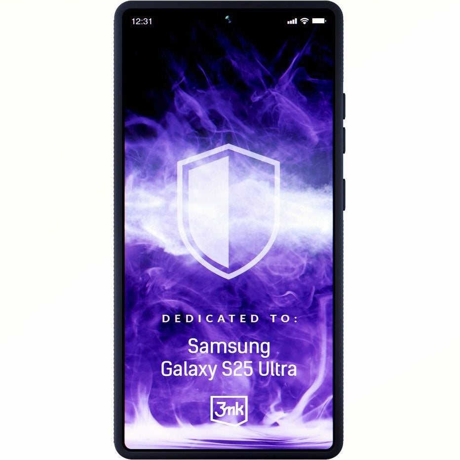 Handyhülle für Samsung Galaxy S25 Ultra, 3mk Smoke MagCase, Durchscheinend mit schwarzen Rahmen
