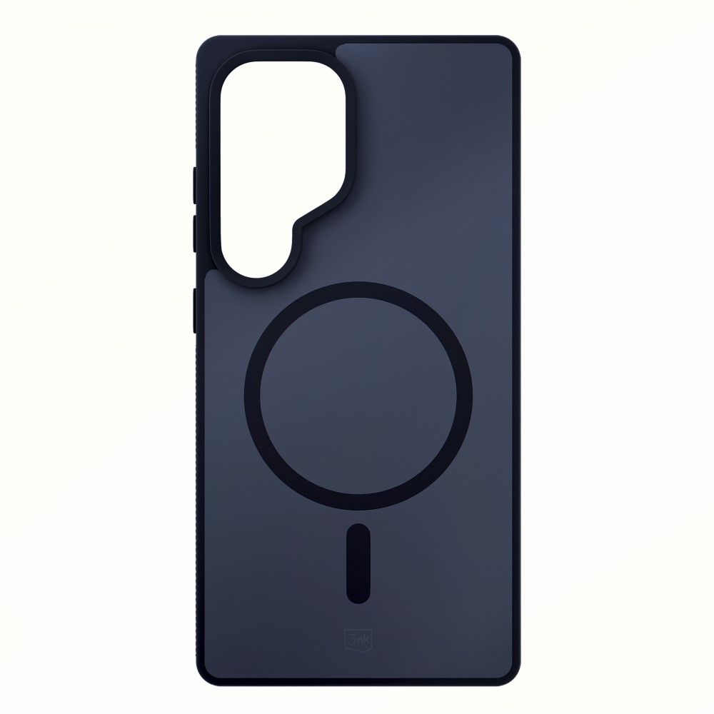 Handyhülle für Samsung Galaxy S25 Ultra, 3mk Smoke MagCase, Durchscheinend mit schwarzen Rahmen