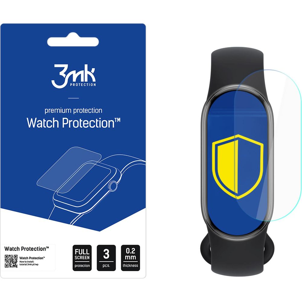 Schutzfolie für Xiaomi Smart Band 9 / 9 NFC, 3mk Watch Protection, 3 Stück