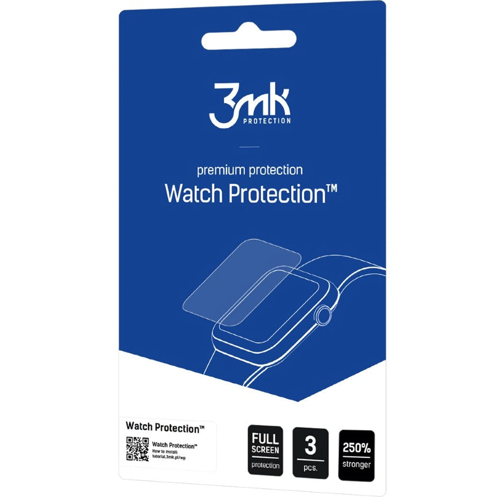 Hybridglas für Galaxy Watch 8 40 mm, 3mk Watch Protection, 3 Stück