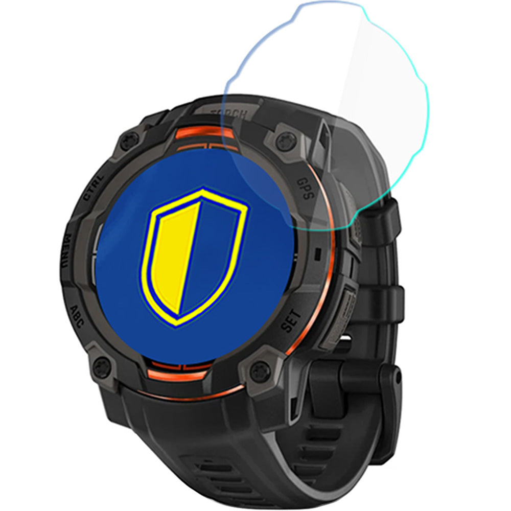 Hybridglas für Garmin Instinct 3 45 mm, 3mk Watch Protection, 3 Stück