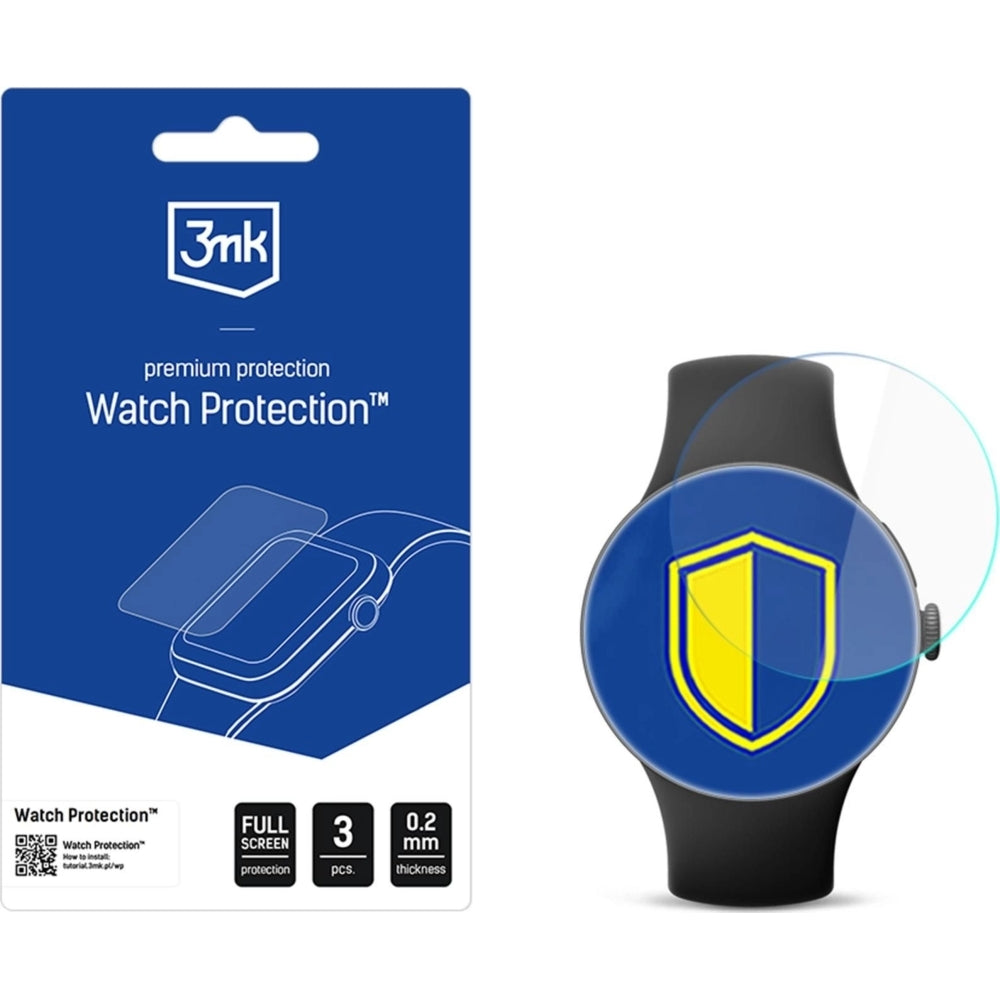 Schutzfolie für Google Pixel Watch 4 45mm, 3mk Watch Protection ARC, 3 Stück